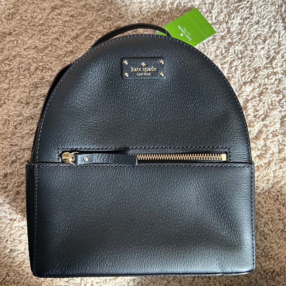 Black Kate spade small backpack